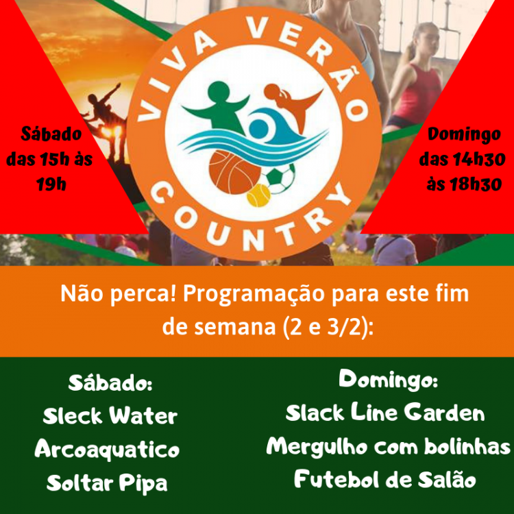 Não perca! Programação para este fim de semana!